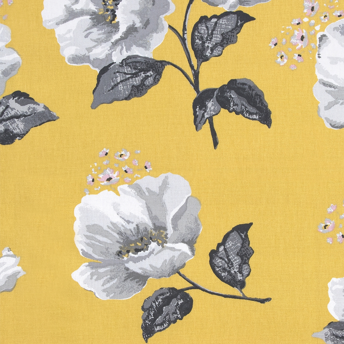 Product photograph of Cath Kidston Wild Poppies Citrine Curtain from Choice Furniture Superstore.